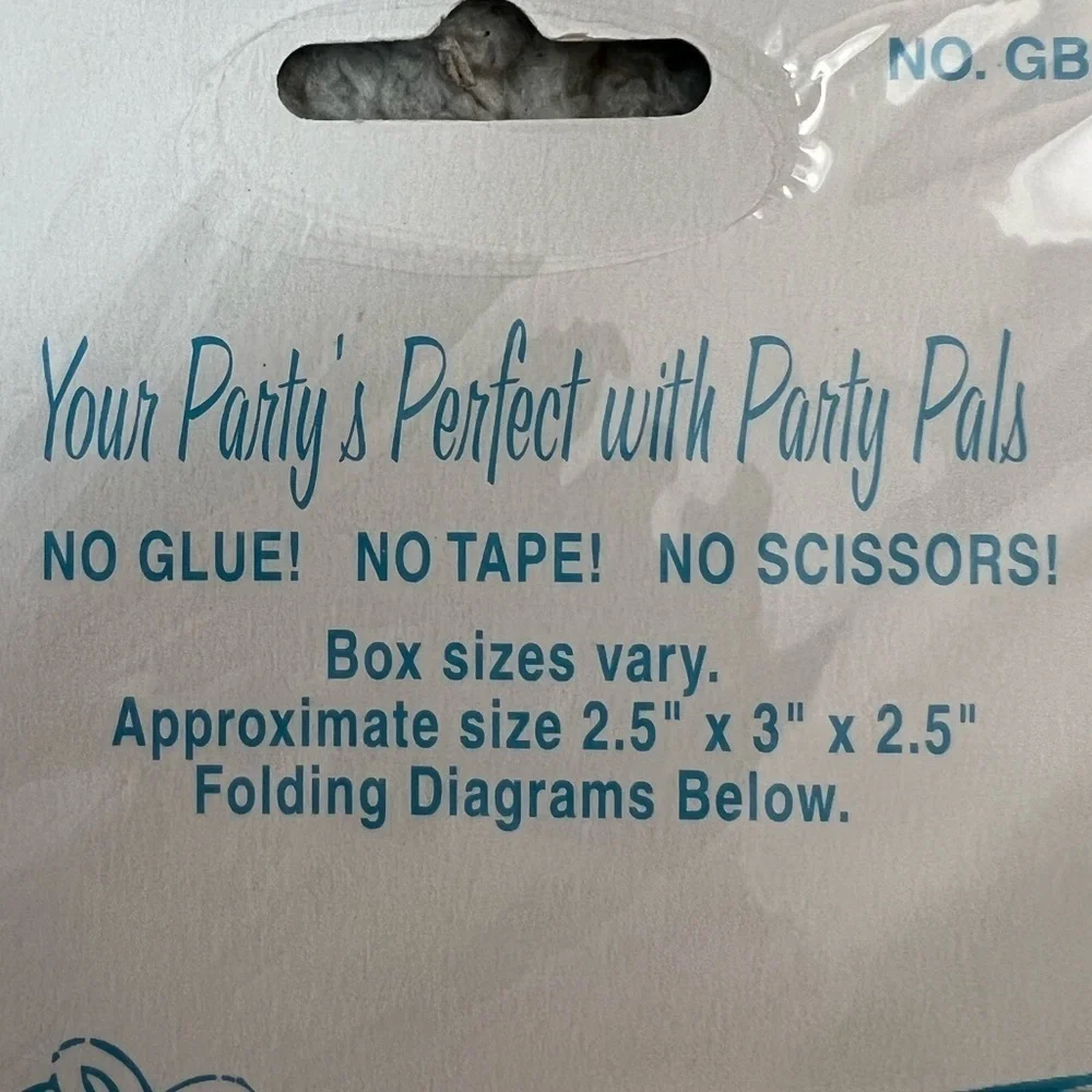 Party Partners Set of 6 Mini Foldable Gift Boxes